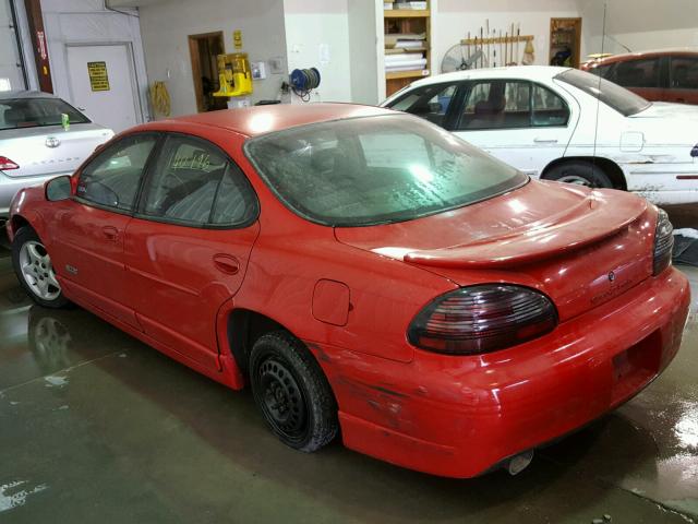 1G2WP5211VF275359 - 1997 PONTIAC GRAND PRIX RED photo 3