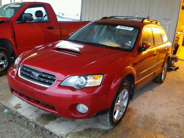 4S4BP67C156333203 - 2005 SUBARU LEGACY OUT RED photo 2