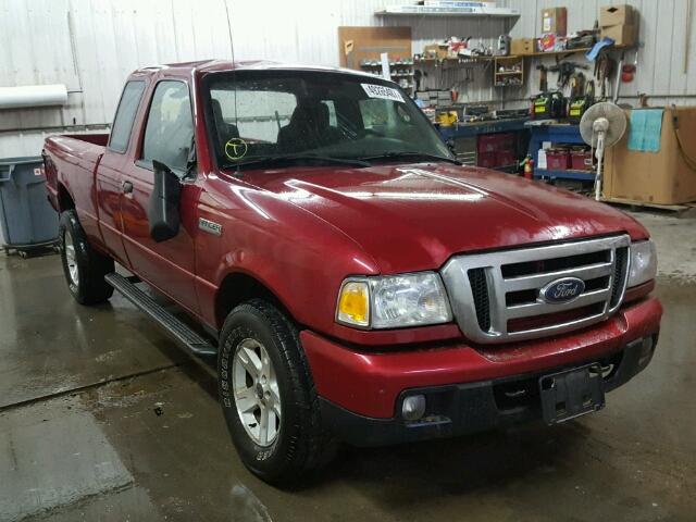 1FTYR15E86PA46372 - 2006 FORD RANGER SUP MAROON photo 1