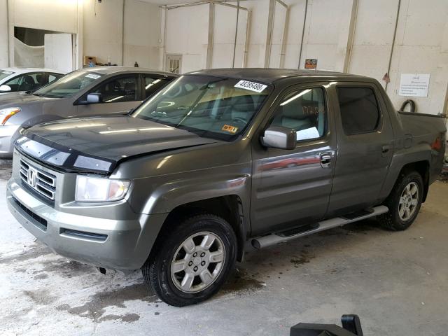 2HJYK16476H513856 - 2006 HONDA RIDGELINE GRAY photo 2