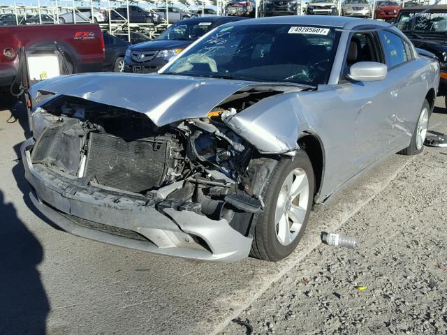 2C3CDXBG9CH212226 - 2012 DODGE CHARGER SE SILVER photo 2