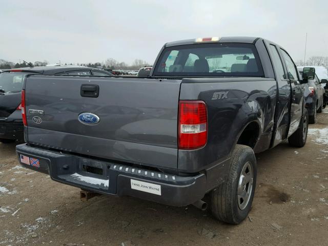 1FTRX14W75NB11579 - 2005 FORD F150 GRAY photo 4