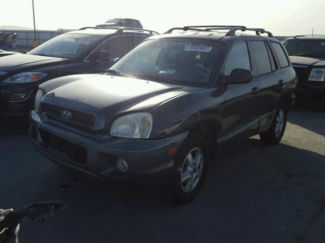 KM8SC13E54U580286 - 2004 HYUNDAI SANTA FE G BLUE photo 2