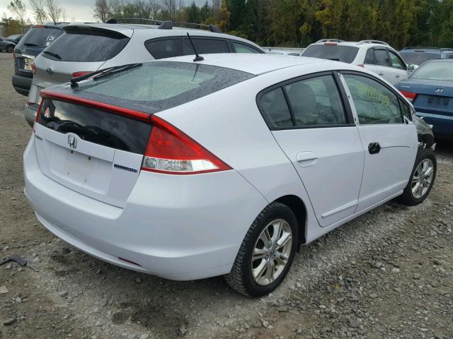 JHMZE2H74AS038938 - 2010 HONDA INSIGHT WHITE photo 4