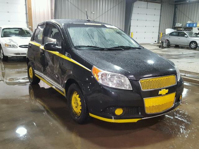 KL1TD66E79B629433 - 2009 CHEVROLET AVEO LS BLACK photo 1