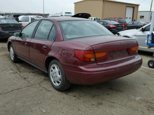 1G8ZK52782Z116306 - 2002 SATURN SL2 MAROON photo 3