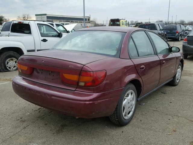 1G8ZK52782Z116306 - 2002 SATURN SL2 MAROON photo 4