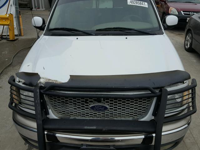 2FTRX18L81CA43079 - 2001 FORD F150 WHITE photo 7