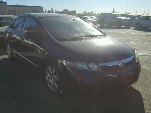 19XFA1F57AE072693 - 2010 HONDA CIVIC LX BLACK photo 1