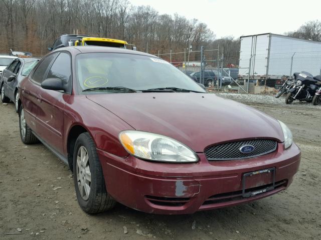 1FAHP53U96A211619 - 2006 FORD TAURUS SE BURGUNDY photo 1