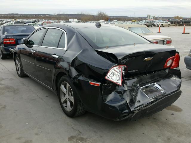 1G1ZC5E00CF214856 - 2012 CHEVROLET MALIBU 1LT BLACK photo 3