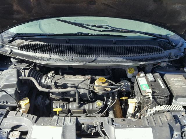 1B4GP25362B600406 - 2002 DODGE CARAVAN SE BLUE photo 7