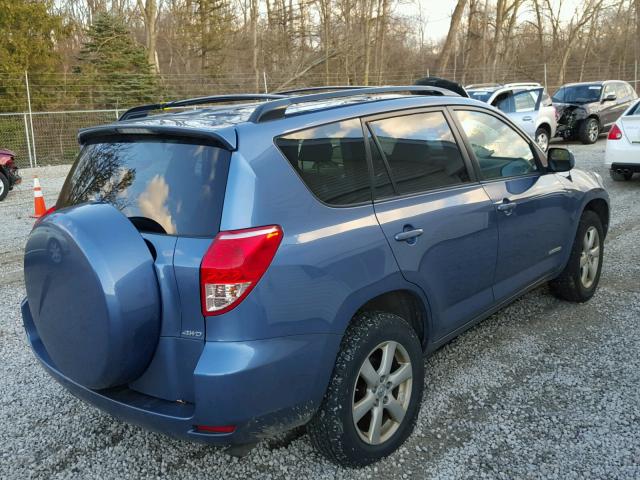 JTMBD31V786087669 - 2008 TOYOTA RAV4 LIMIT BLUE photo 4