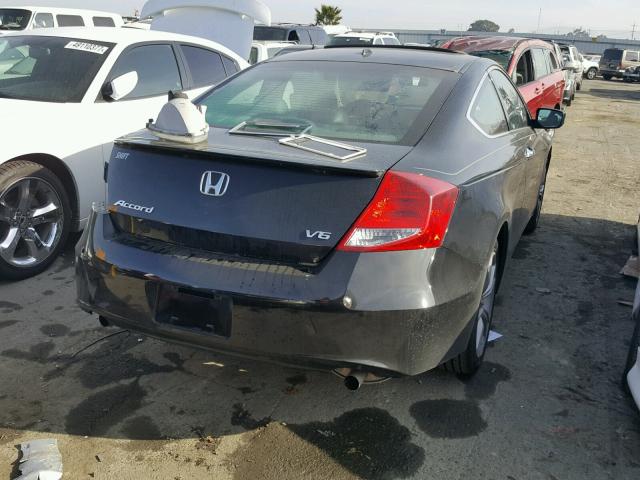 1HGCS2A8XCA002328 - 2012 HONDA ACCORD EXL BLACK photo 4