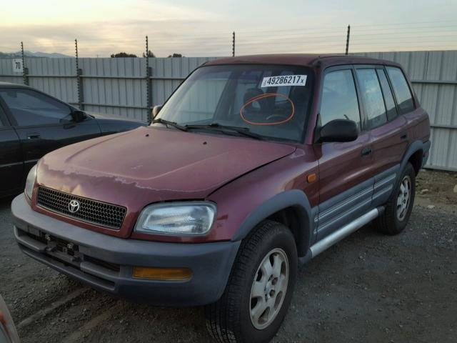 JT3GP10VXV7007147 - 1997 TOYOTA RAV4 MAROON photo 2