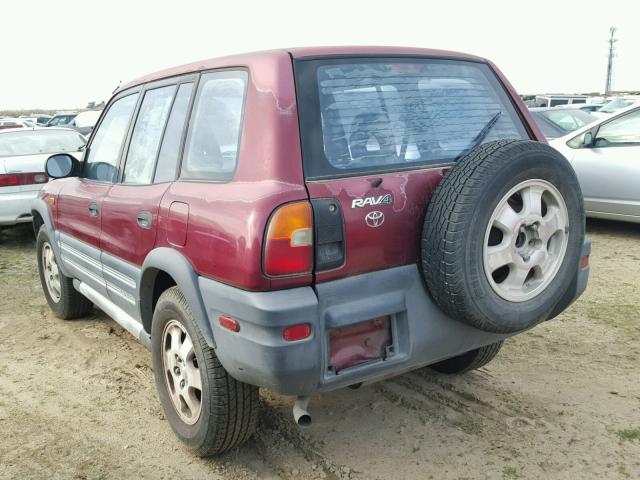 JT3GP10VXV7007147 - 1997 TOYOTA RAV4 MAROON photo 3