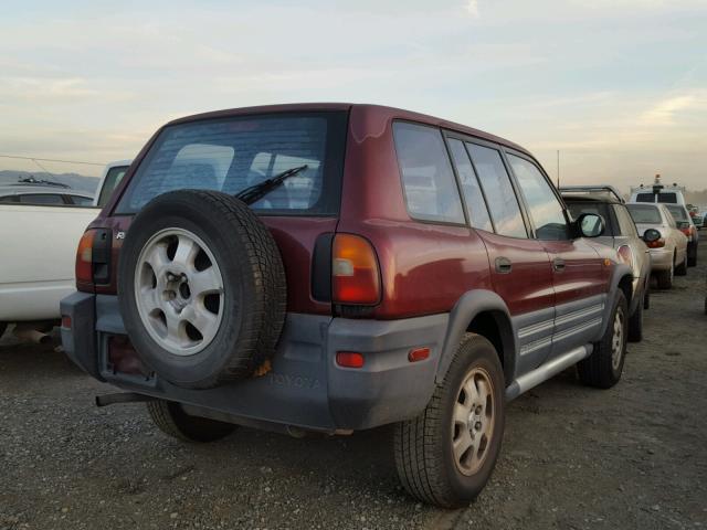 JT3GP10VXV7007147 - 1997 TOYOTA RAV4 MAROON photo 4