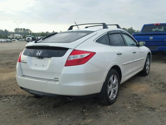 5J6TF2H58AL000748 - 2010 HONDA ACCORD CRO WHITE photo 4