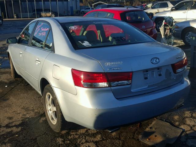 5NPEU46F66H150994 - 2006 HYUNDAI SONATA GLS GRAY photo 3