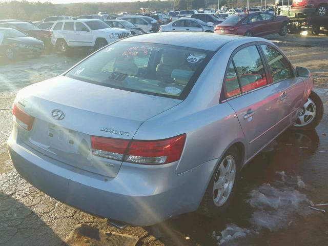 5NPEU46F66H150994 - 2006 HYUNDAI SONATA GLS GRAY photo 4