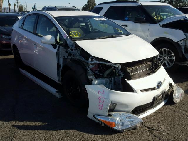 JTDKN3DUXD5697145 - 2013 TOYOTA PRIUS WHITE photo 1