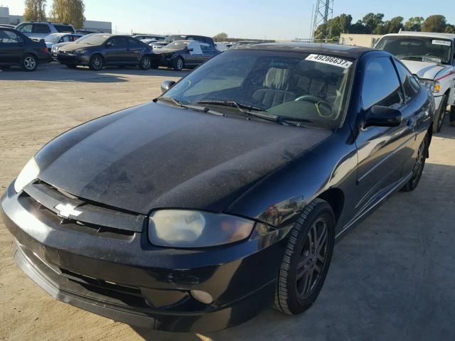 1G1JH12F247166904 - 2004 CHEVROLET CAVALIER L BLACK photo 2