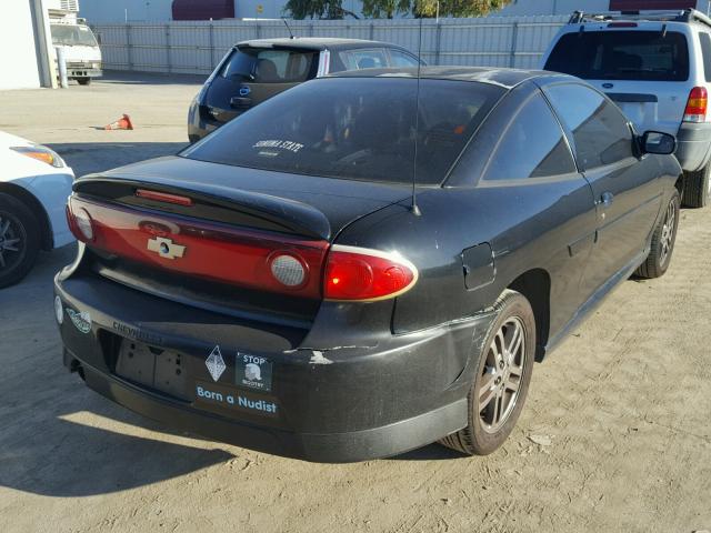 1G1JH12F247166904 - 2004 CHEVROLET CAVALIER L BLACK photo 4