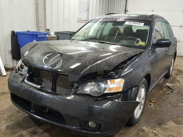 4S3BP626857377666 - 2005 SUBARU LEGACY 2.5 BLACK photo 2