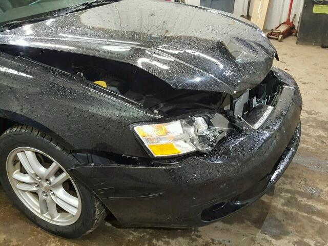 4S3BP626857377666 - 2005 SUBARU LEGACY 2.5 BLACK photo 9