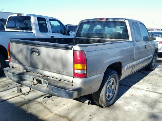 2GCEC19V521385791 - 2002 CHEVROLET SILVERADO BEIGE photo 4