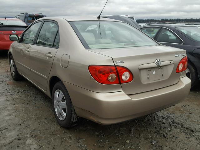 1NXBR30E76Z723143 - 2006 TOYOTA COROLLA CE GOLD photo 3