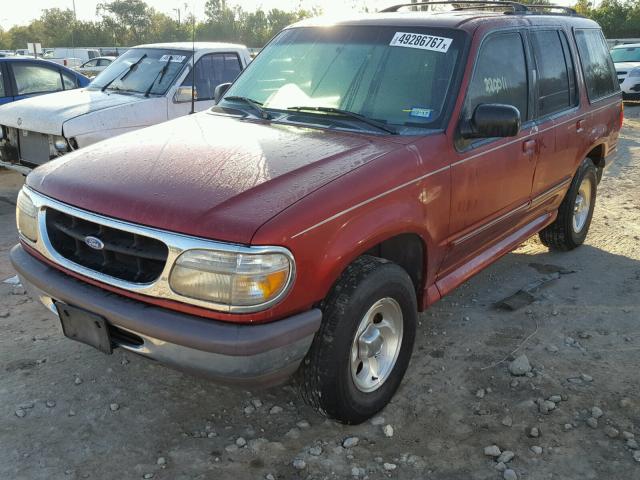 1FMDU32X9VZC00679 - 1997 FORD EXPLORER RED photo 2