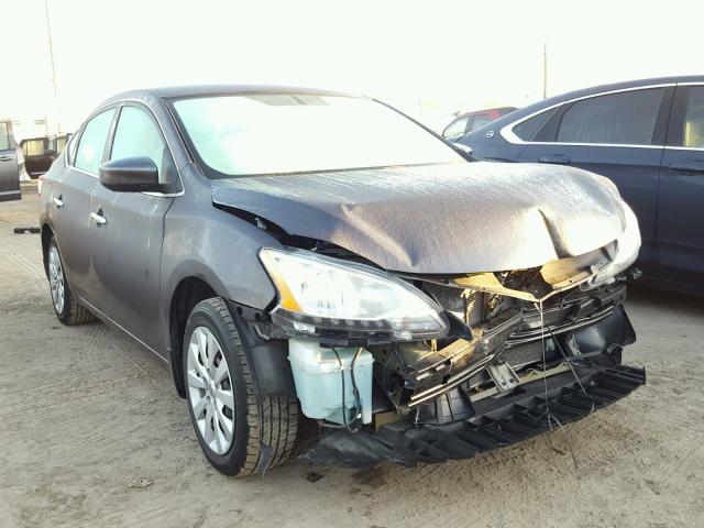 1N4AB7AP3EN852992 - 2014 NISSAN SENTRA S GRAY photo 1