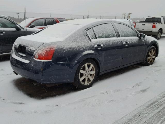 1N4BA41E14C877288 - 2004 NISSAN MAXIMA SE BLUE photo 4