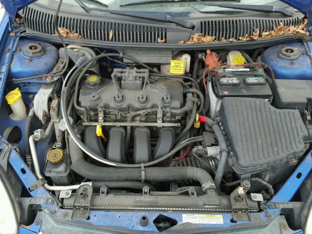 1B3ES56C04D502229 - 2004 DODGE NEON SXT BLUE photo 7