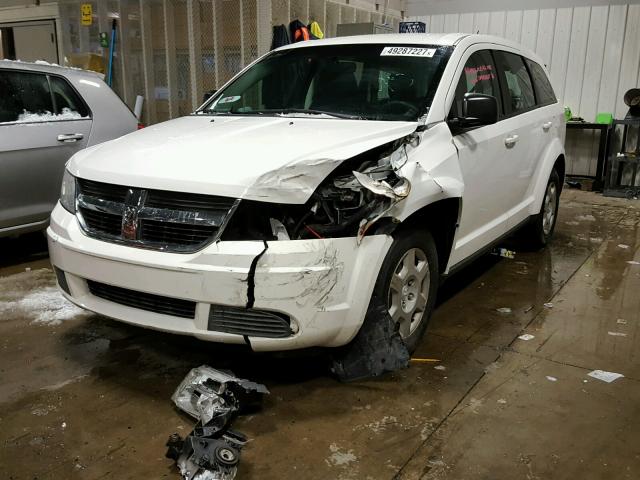 3D4GG47B59T545039 - 2009 DODGE JOURNEY SE WHITE photo 2