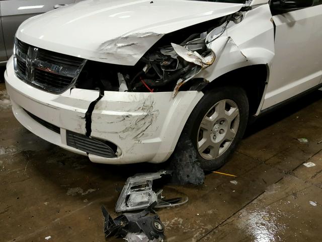 3D4GG47B59T545039 - 2009 DODGE JOURNEY SE WHITE photo 9