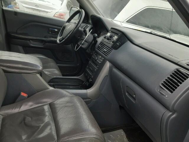 5FNYF18615B041651 - 2005 HONDA PILOT EXL SILVER photo 5