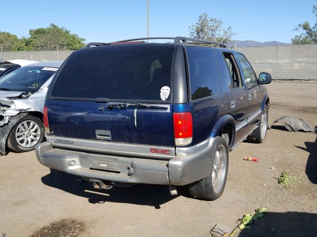 1GKCS13W0W2571177 - 1998 GMC JIMMY BLUE photo 4