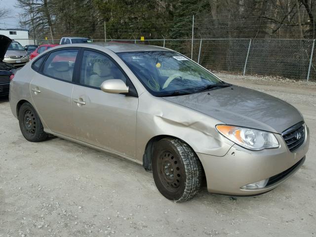 KMHDU46D47U049711 - 2007 HYUNDAI ELANTRA GL GOLD photo 1