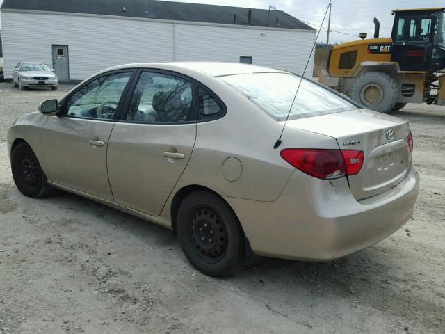 KMHDU46D47U049711 - 2007 HYUNDAI ELANTRA GL GOLD photo 3