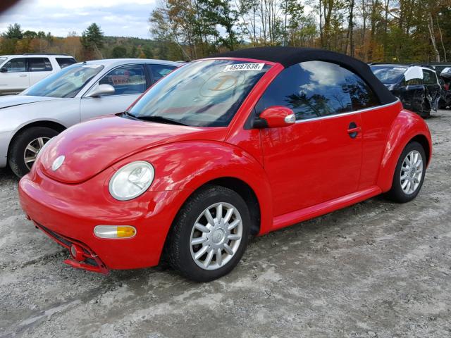 3VWCM21Y34M307101 - 2004 VOLKSWAGEN NEW BEETLE Qırmızı foto 2