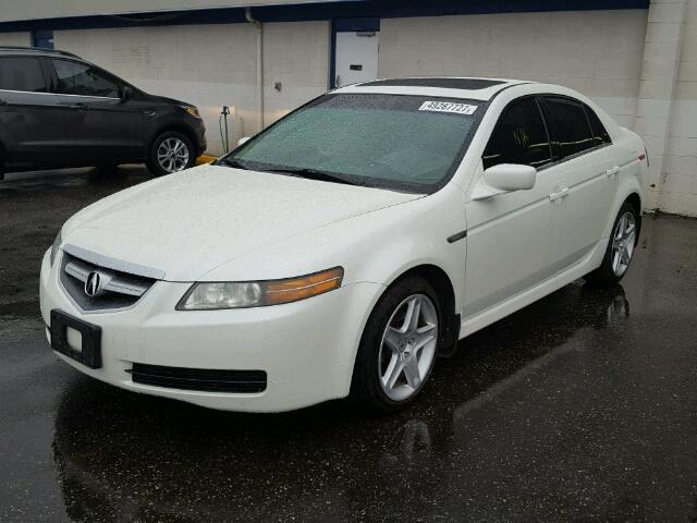 19UUA66225A060388 - 2005 ACURA TL WHITE photo 2