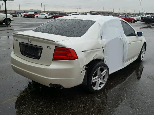 19UUA66225A060388 - 2005 ACURA TL WHITE photo 4