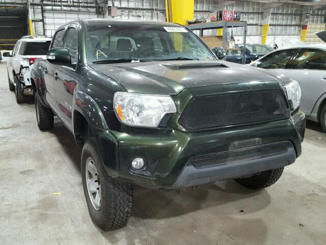 3TMMU4FN2DM058470 - 2013 TOYOTA TACOMA DOU GREEN photo 1