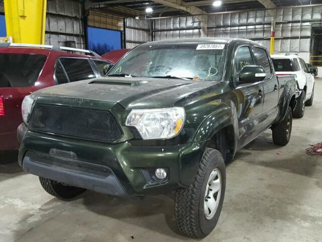 3TMMU4FN2DM058470 - 2013 TOYOTA TACOMA DOU GREEN photo 2