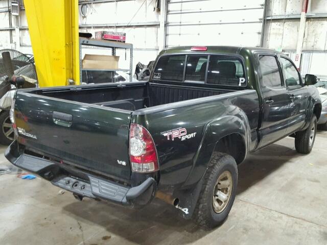 3TMMU4FN2DM058470 - 2013 TOYOTA TACOMA DOU GREEN photo 4