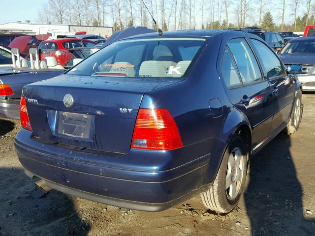 3VWSE69M12M098049 - 2002 VOLKSWAGEN JETTA GLS BLUE photo 4