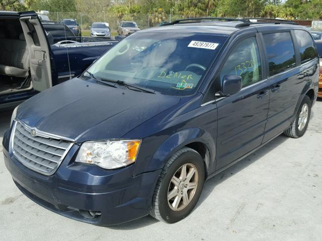 2A8HR54P88R832242 - 2008 CHRYSLER TOWN & COU BLUE photo 2