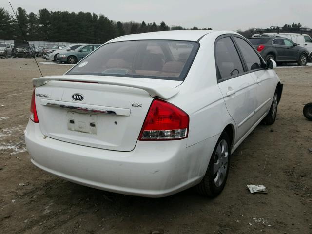 KNAFE222995623250 - 2009 KIA SPECTRA EX WHITE photo 4